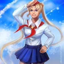 Схема вышивки «Сейлор Мун арт»