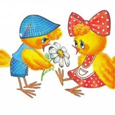 Схема вышивки «цыплята»