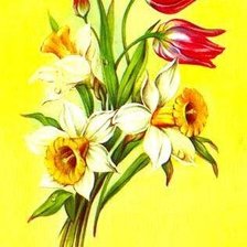 Схема вышивки «весенний букетик»