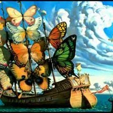 Схема вышивки «парусник»