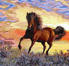 Схема вышивки «Лошадь»