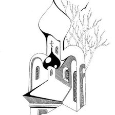 Схема вышивки «часовня»