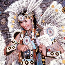 Схема вышивки «девушка»