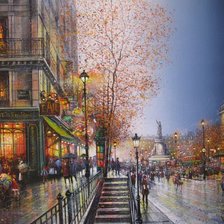 Схема вышивки «Площадь Республики»