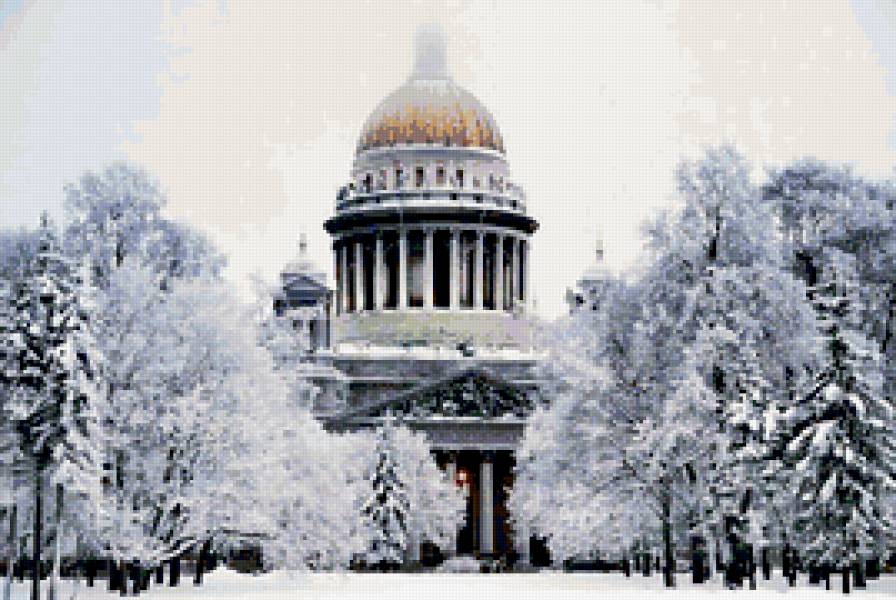 Исакий зимой - предпросмотр