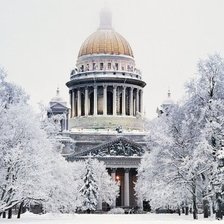 Схема вышивки «Исакий зимой»