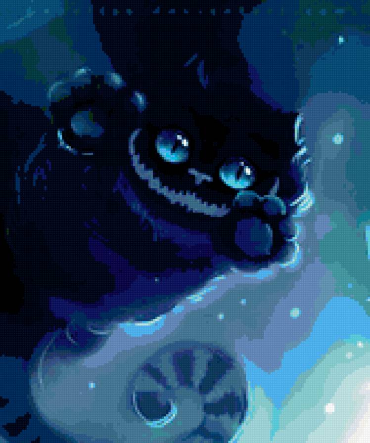 Картинка из сери "BLACK  KAT" "Чеширский" - юмор, кошка, картинка, животные, кот, черная - предпросмотр