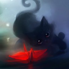 Схема вышивки «Картинка из сери "BLACK  KAT"»