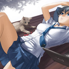 Схема вышивки «Аниме картинка.»