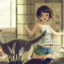 Схема вышивки «Аниме картинка»