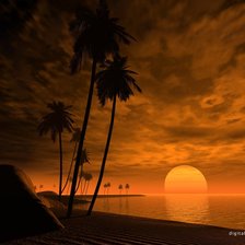 Схема вышивки «Море»