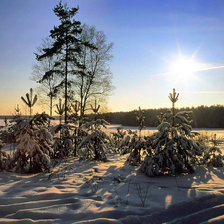 Схема вышивки «Зима»