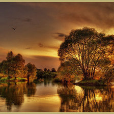 Схема вышивки «пейзаж»