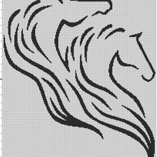 Схема вышивки «лошади»