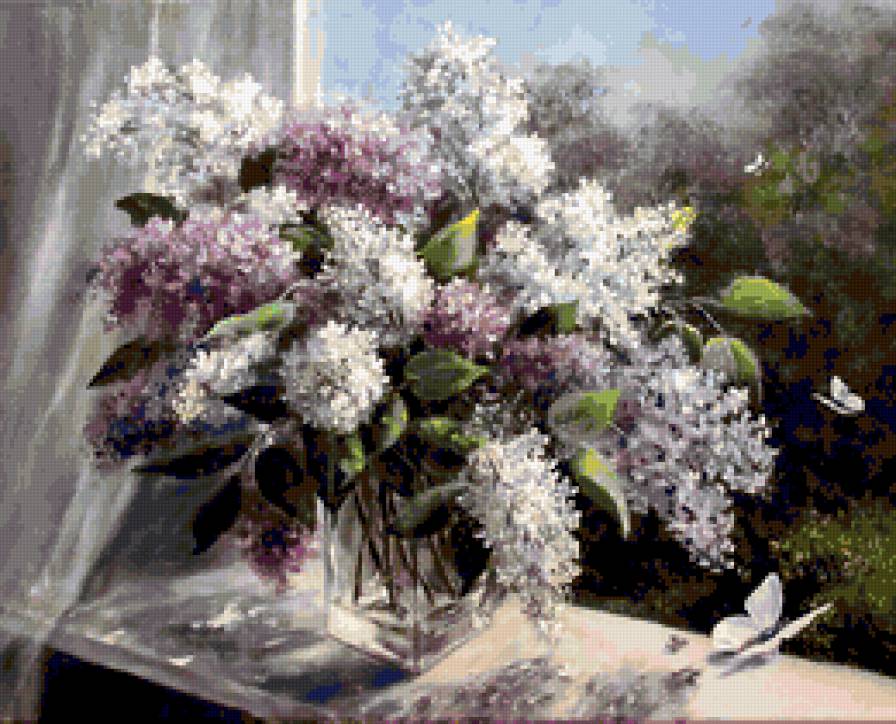 полет а сиреневую весну - цветы - предпросмотр