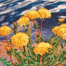 Схема вышивки «Одуванчики у воды»