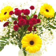 Схема вышивки «Букетик ярких цветочков)»