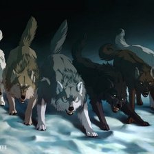 Схема вышивки «стая»