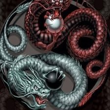 Схема вышивки «инь и янь»