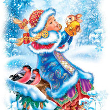 Схема вышивки «Снегурочка»