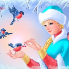 Схема вышивки «Снегурочка»