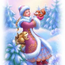 Схема вышивки «Снегурочка»