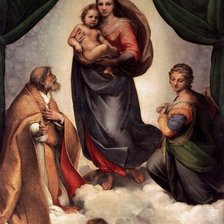 Схема вышивки «Сикстинская мадонна»