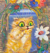 Схема вышивки «кошка»