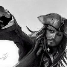 Схема вышивки «Джек-воробей»