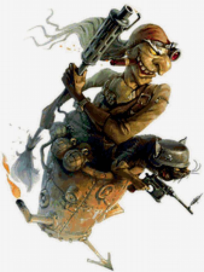 Фэнтези... - кот, ступа...сказка..., баба яга - предпросмотр