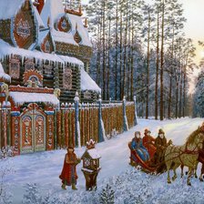 Схема вышивки «Русская зима»