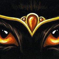 Схема вышивки «Кошачий взгляд»