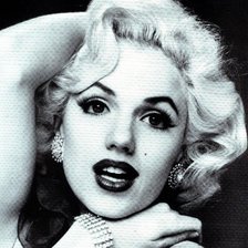 Схема вышивки «мэрлин монро»