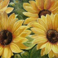 Схема вышивки «Подсолнухи»