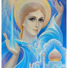 Схема вышивки «Ангел голубого луча»