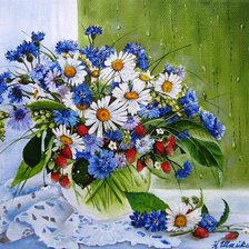 Схема вышивки «Воспоминание о лете»