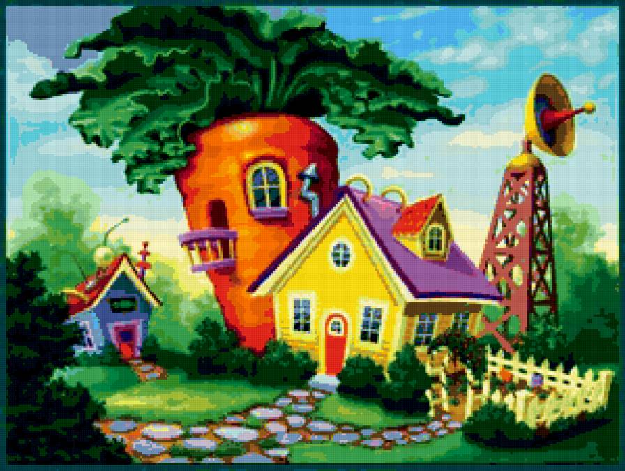 детская - домик, лето, сказка - предпросмотр