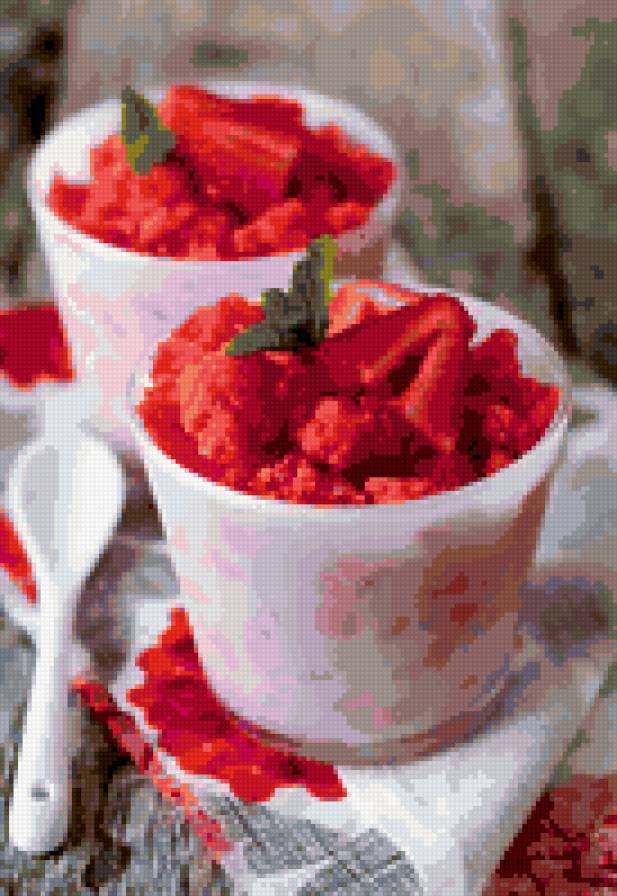 Клубничный коктейль - еда, земляника, клубника, натюрморт, красота - предпросмотр