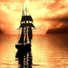 Схема вышивки «Корабль»