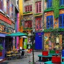 Схема вышивки «Улочка»