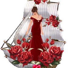 Схема вышивки «Корабль роз»