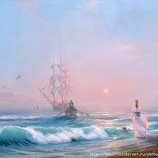 Схема вышивки «Нежное утро (маленькая)»