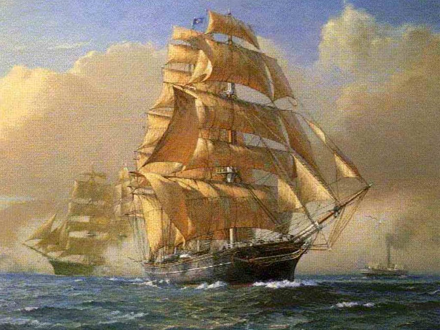 Золотые паруса - корабль - оригинал