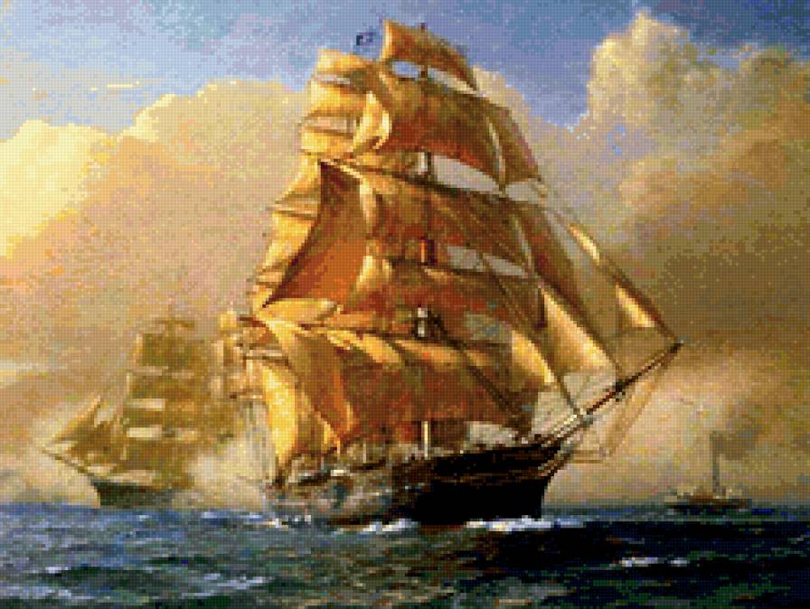 Золотые паруса - корабль - предпросмотр