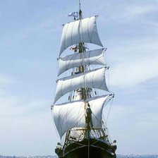 Схема вышивки «Парусник»