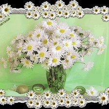 Схема вышивки «Натюрморт с ромашками»