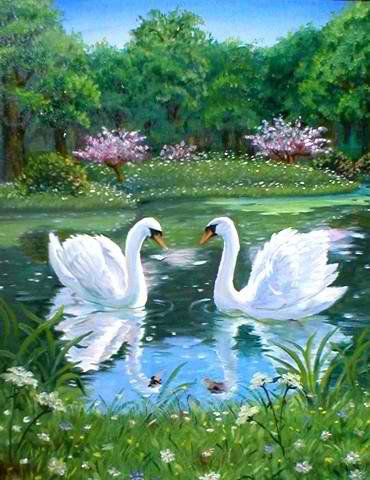 Лебеди - лебеди - оригинал