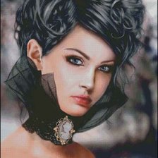 Схема вышивки «женский образ в живописи»