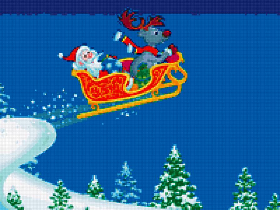 С Новым годом! - празник, новый год, дед мороз - предпросмотр