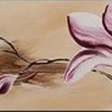 Схема вышивки «Триптих цветок ч1»